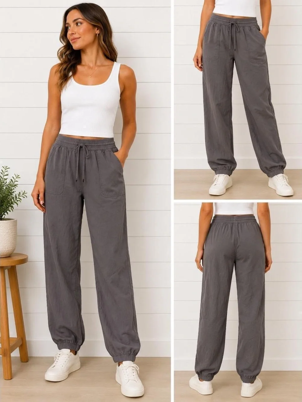 Becool Tencel Jogger Women’s Large Charcoal Gray